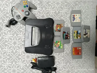 Nintendo N64 + 7 Juegos. Clásicos. Super Mario.
