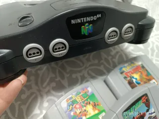 Nintendo N64 + 7 Juegos. Clásicos. Super Mario.