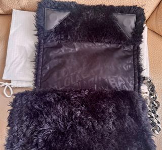 Bolso Bimba y Lola peluche negro. L3