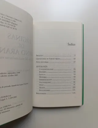 Páginas de Sabino Arana.