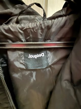 Poncho Desigual Negro Talla Única Nuevo