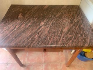 Conjunto mesa y 2 sillas de madera