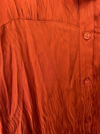 Vestido naranja largo