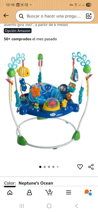 Saltador para bebé Baby Einstein