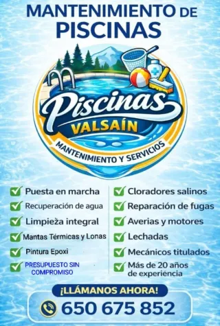 Mantenimiento Piscinas Valsain