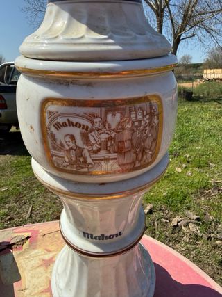 Grifo Cerveza Mahou Cerámica Dorado