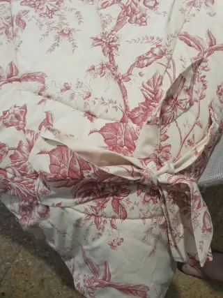 Edredón Matrimonio Rojo y beige