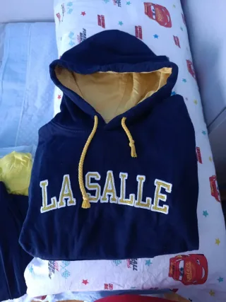 Sudadera La Salle Azul y Amarilla