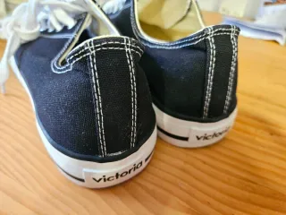 Zapatillas Victoria Tribu Lona Negras