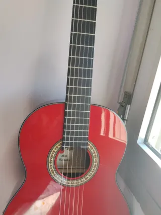 Guitarra Flamenca Roja