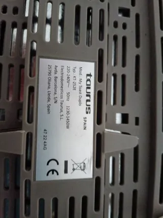 Tostadora Taurus Blanca