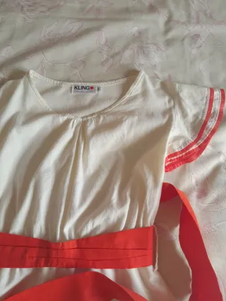 Vestido naranja de verano