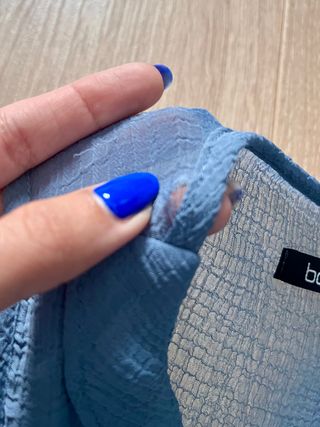 Blusa Boohoo Azul Talla S