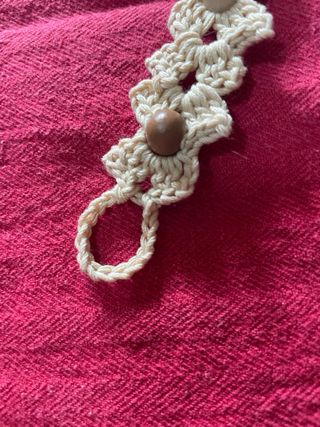 Portaciuccio uncinetto con perline