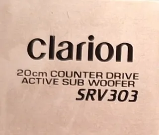 Subwoofer Coche Clarion SRV303