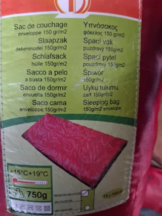 2 Sacos de dormir rojos