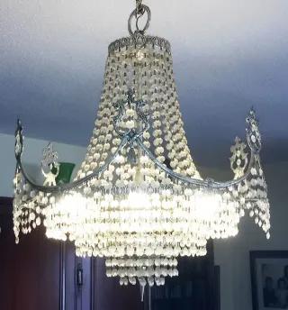 Lamparas de araña de cristal.