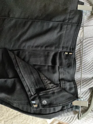 Pantalón corto vestir negro