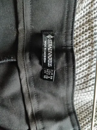 Pantalón corto vestir negro