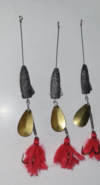 Lote 50 Cucharillas Pesca Lucio