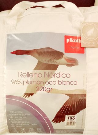 Edredón Nórdico Pikolin 96% plumón oca