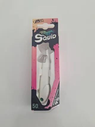 Señuelo Power Tail Squid Blanco 50gr