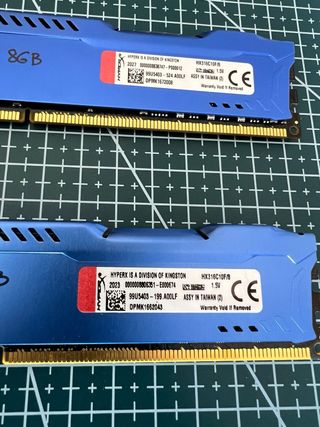Kit 2x8GB HyperX Fury DDR3 1600MHz RAM