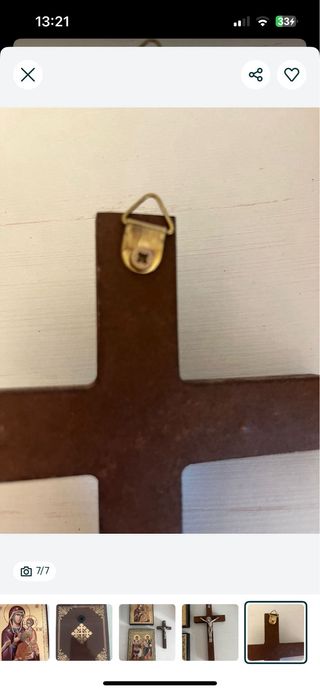 2 Iconos Litografía y Crucifijo