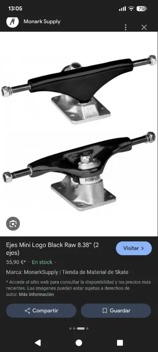 Ejes de skate Mini Logo