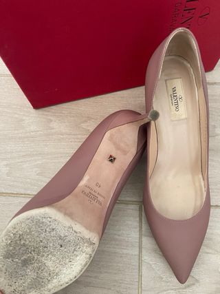 Zapatos de tacón Valentino auténticos rosa