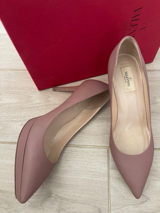 Zapatos de tacón Valentino auténticos rosa