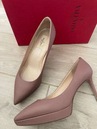 Zapatos de tacón Valentino auténticos rosa