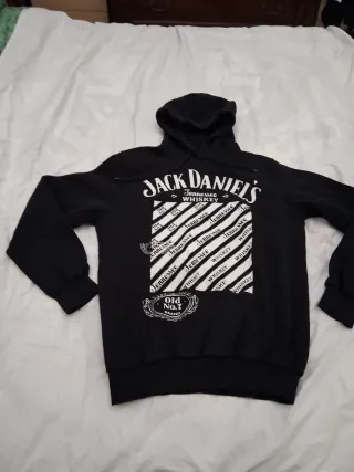 Felpa Jack Daniel's con cappuccio nera