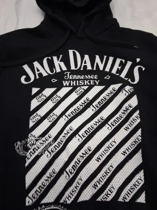 Felpa Jack Daniel's con cappuccio nera