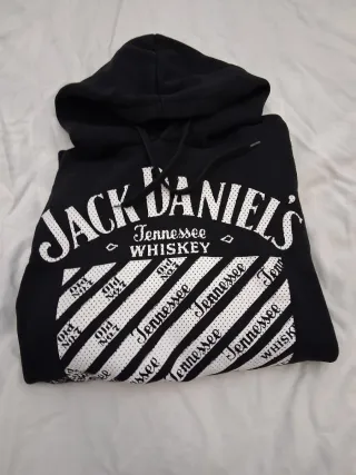 Felpa Jack Daniel's con cappuccio nera