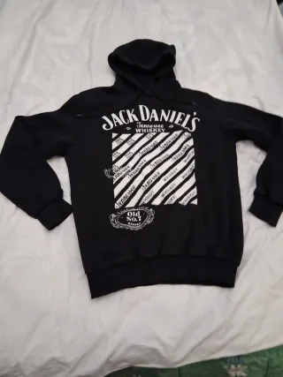 Felpa Jack Daniel's con cappuccio nera