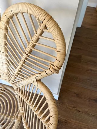 Silla Infantil Ratán Pavo Real