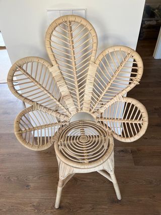 Silla Infantil Ratán Pavo Real