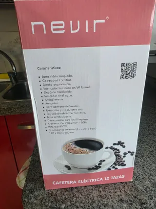 Cafetera Eléctrica Nevir 12 Tazas