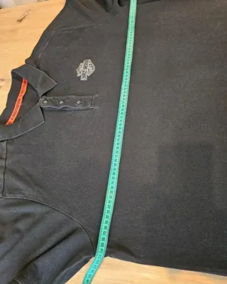 Polo Harley-Davidson Negro Logo Bordado