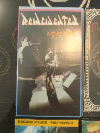 5 VHS MUSICALES DIRECTOS VIDEOCLIPS ENTREVISTAS