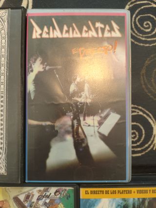 5 VHS MUSICALES DIRECTOS VIDEOCLIPS ENTREVISTAS