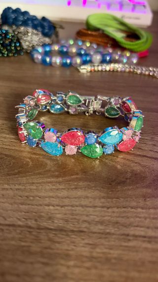 Pulsera Multicolor con Piedras Brillantes