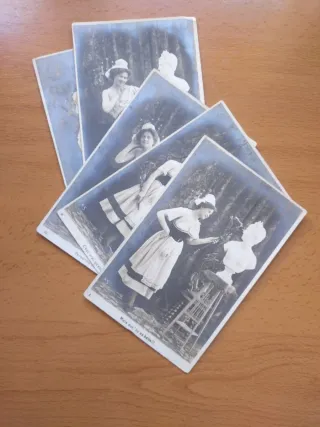 Lote de 5 Postales Antiguas