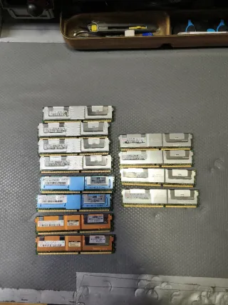 12x Módulos RAM DDR2-5300F HP