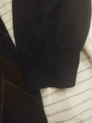 Jersey fino Carolina Herrera azul y naranja