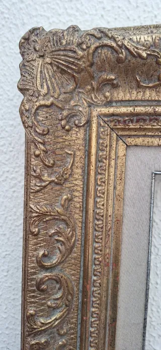 Marco Barroco Madera Pan de Oro - espejo o cuadro