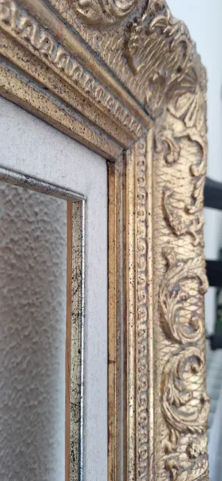 Marco Barroco Madera Pan de Oro - espejo o cuadro