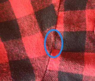 Camisa cuadros rojos y negros algodón