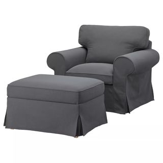 Fundas Ektorp Nordvalla Gris Oscuro IKEA